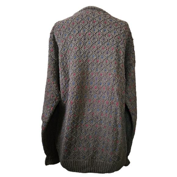 Vintage Grey Cotton Blend Sweater Size Medium - Picture 2 of 4